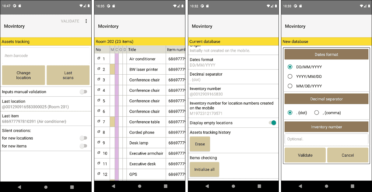 Movintory 2 software
